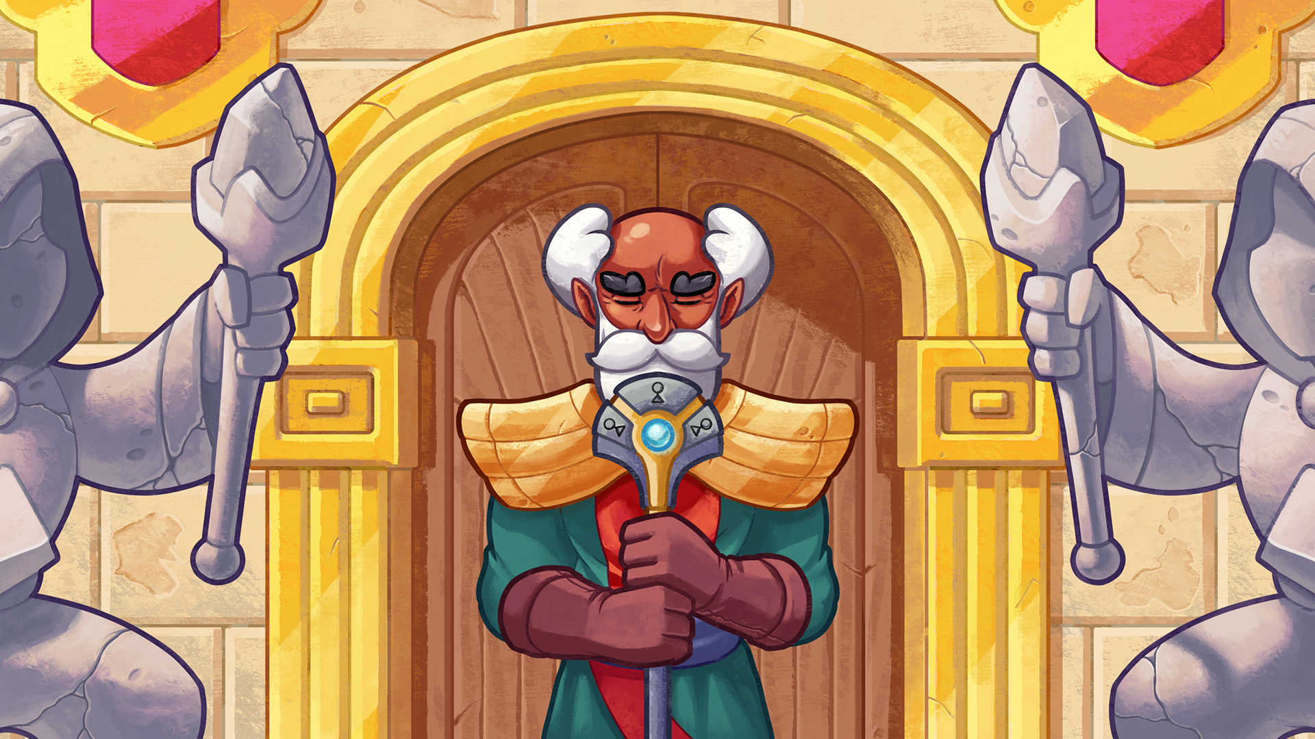 The Great Prince E-Spell standing in front of the Arena doors.