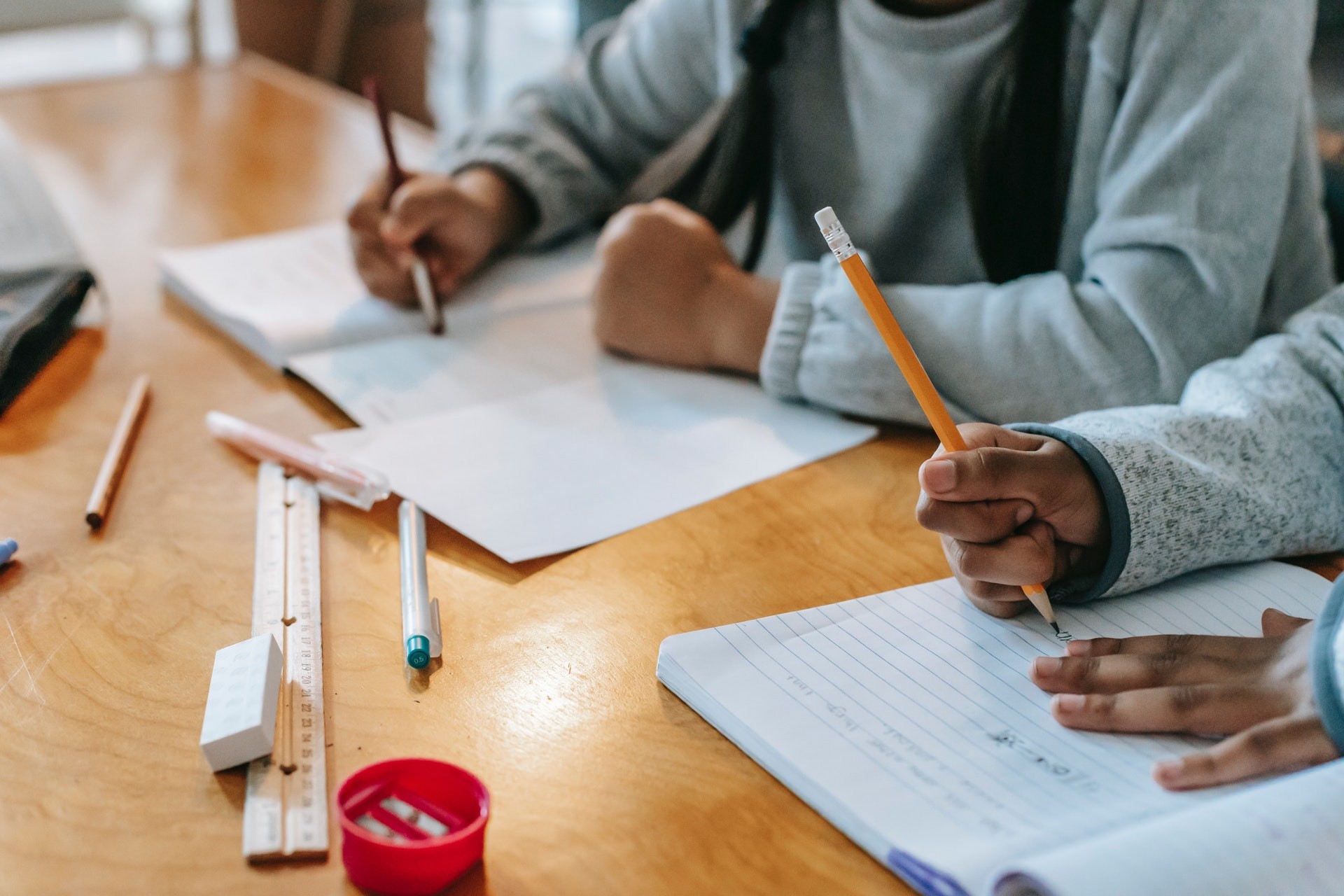Students do schoolwork to combat unfinished learning and address learning loss.
