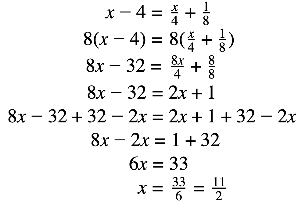 Distributive property with fractions  