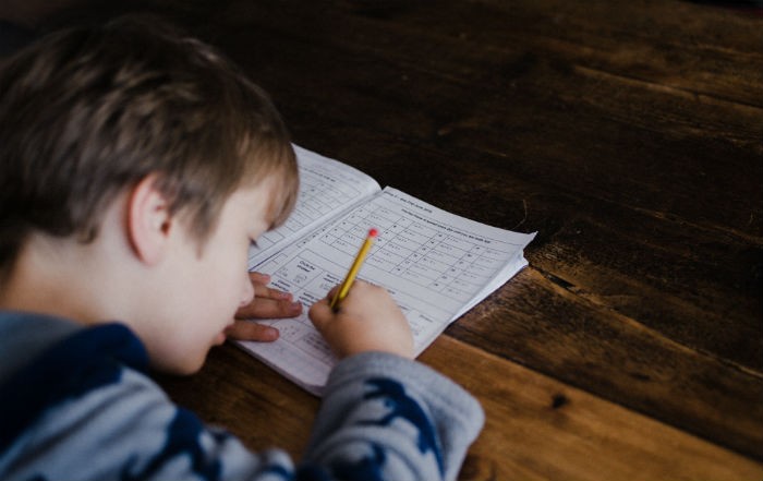 children struggling with math