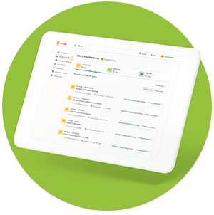 Device with Prodigy's Practice Areas feature on it
