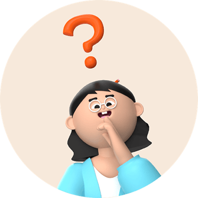 A teacher pondering a question to introduce the FAQ section
