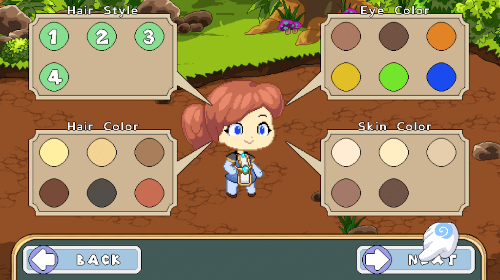 Prodigy Math Game's character design screen