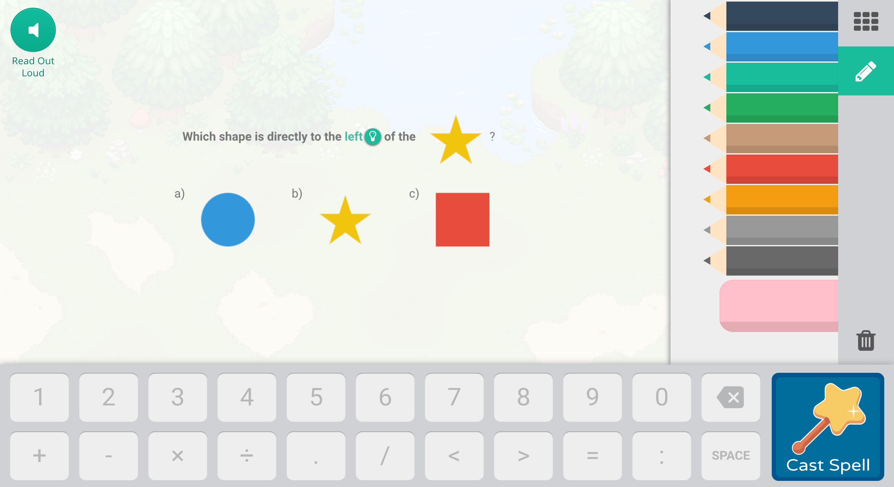 In-game example of a Prodigy question a player might encounter.