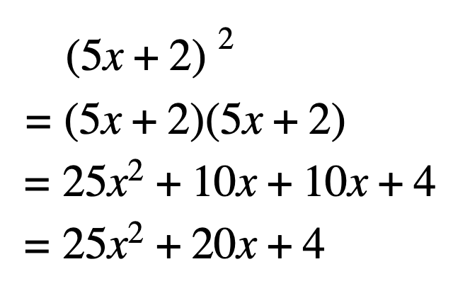 Distributive property with exponents