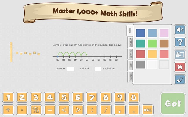 Prodigy math question console