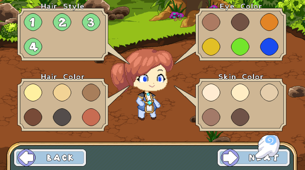 Prodigy Math Game's character design screen