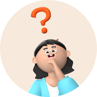 A teacher pondering a question to introduce the FAQ section