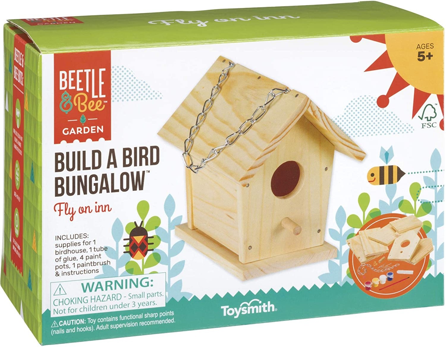Build a Bird Bungalow is a kit for creating backyard birdhouses.