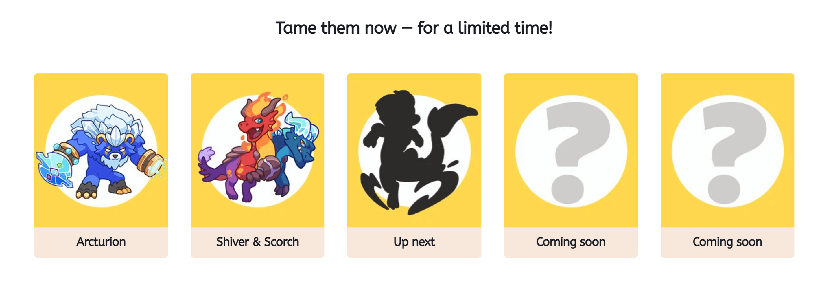 Mythical Epics roster.