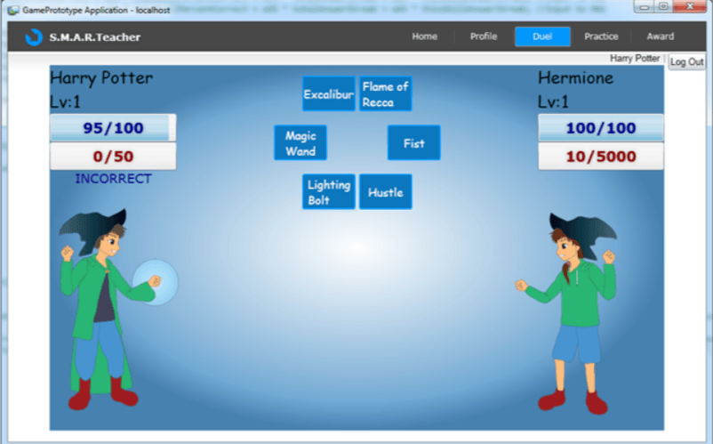 Screenshot of Prodigy Math Game in 2011