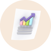A page with an uptrend graph.