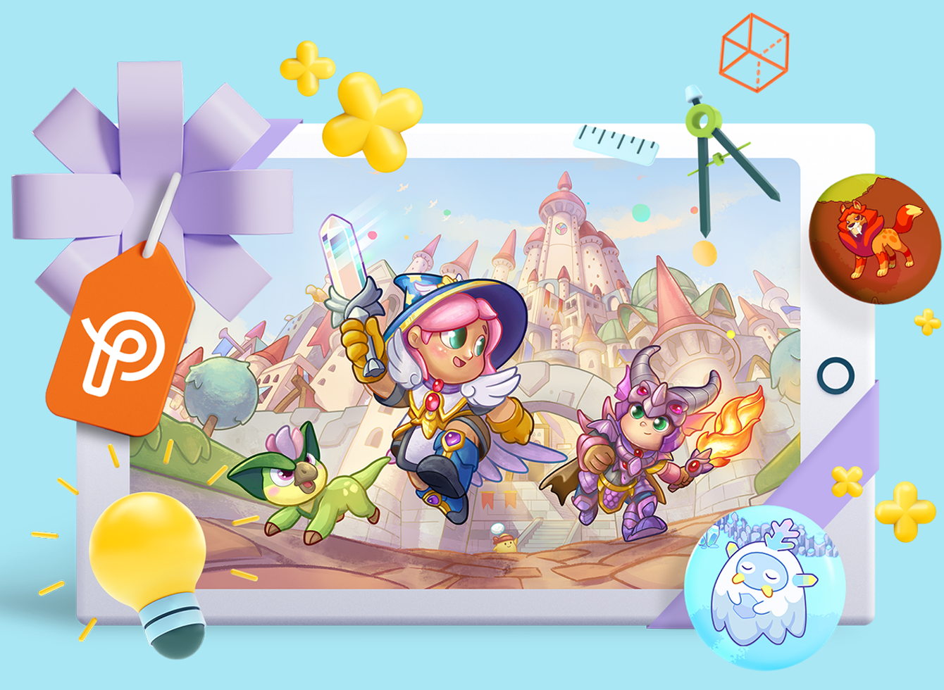 Prodigy Math Game graphic as a holiday gift for kids.