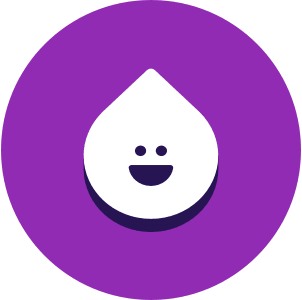 Droplets language learning app for kids logo