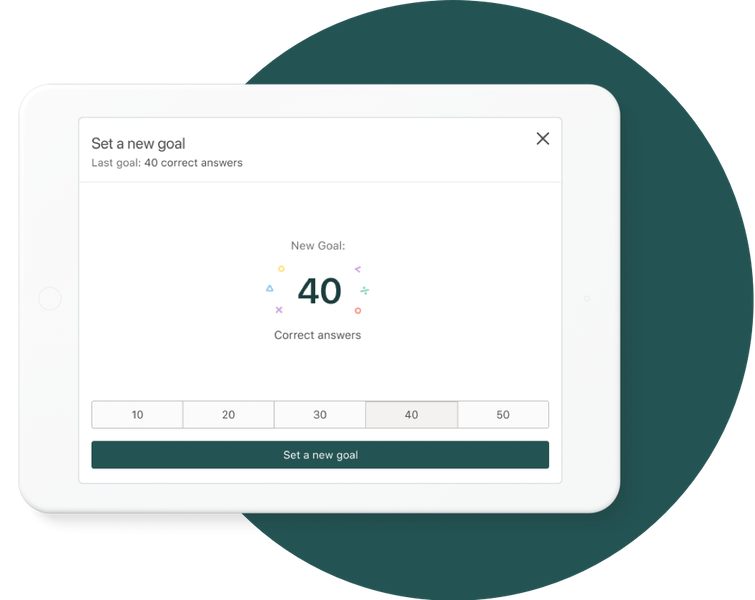 Parents can use this screen in the Parent app to set rewards