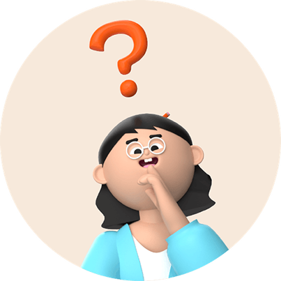 A teacher pondering a question to introduce the FAQ section