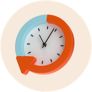 A clock represents the time students spend practicing math with Prodigy