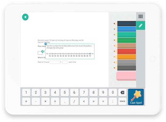 Example of a math question students will answer in Prodigy Math Game
