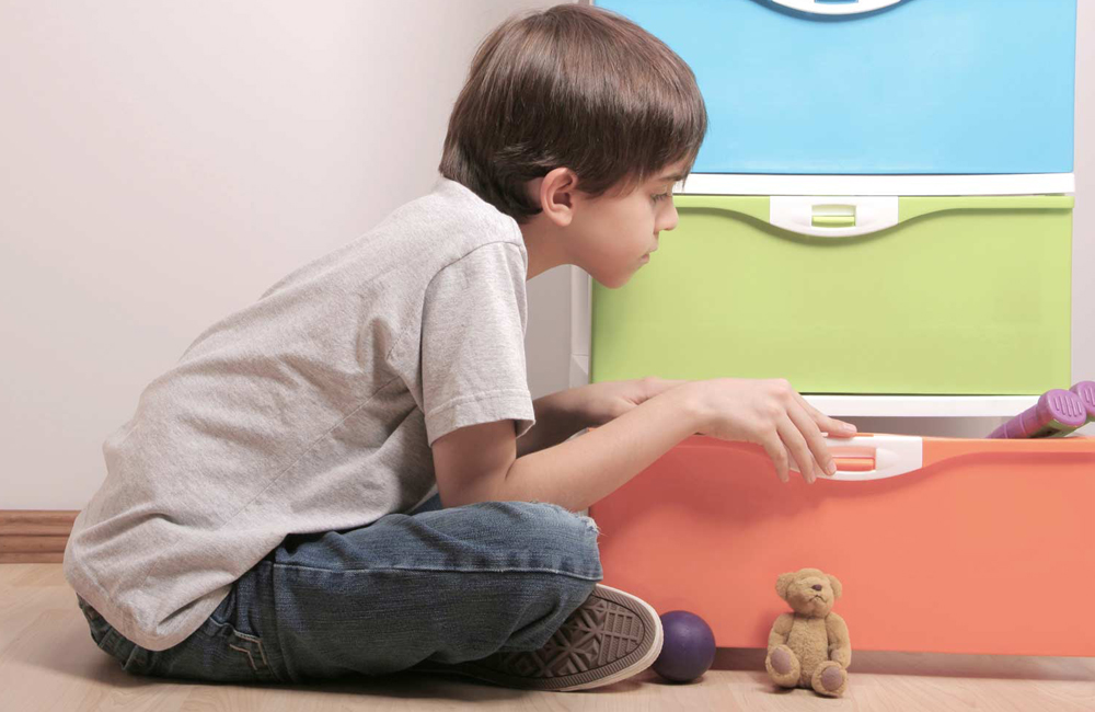 An image of a child on a scavenger hunt
